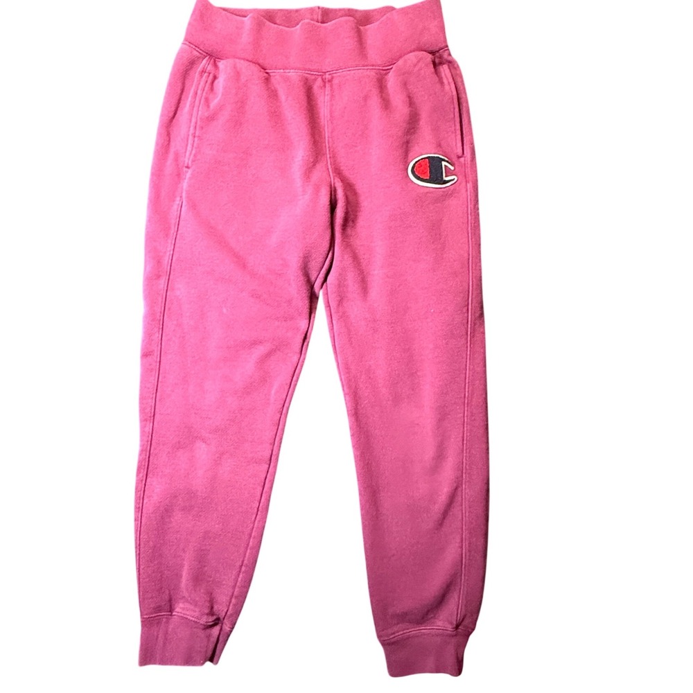 Champion Reverse Weave Joggers Sweatpants‎ Pink Medium Women's Athletic